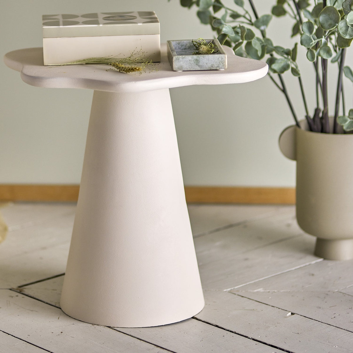 Soller Aluminium Side Table - Beige