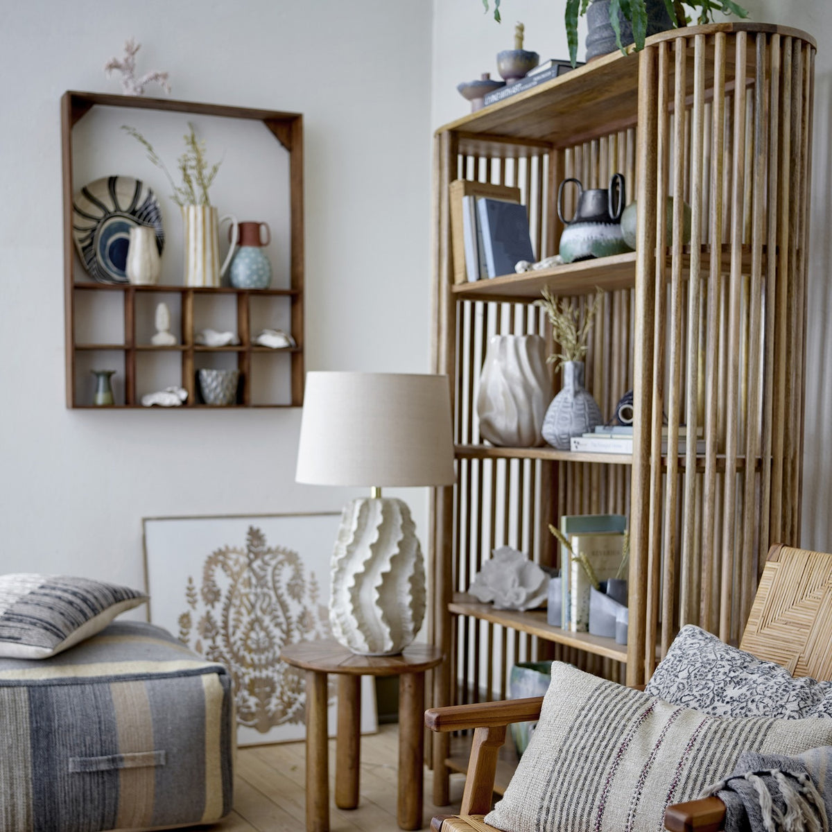 Sali Wooden Bookcase - Brown