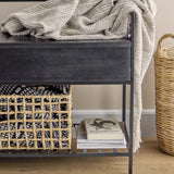 Abelone Wooden Bench - Black