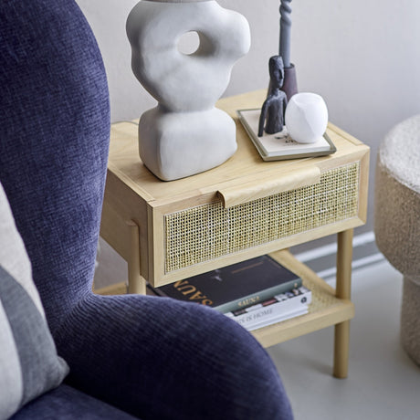 Manon Wooden Side Table - Beige