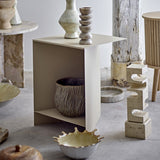 Tasha Iron Side Table - Beige