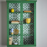 Hazem Floral Wooden Cabinet - Green