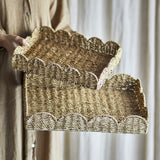 Brea Seagrass Trays Set of 2 - Natural
