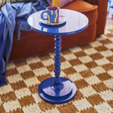 Ellar Round Side Table - Blue