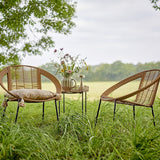 Dudine Round Garden Lounge Set of 3 - Beige