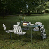Calana Iron Garden Table - Green