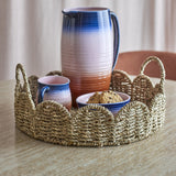 Brea Round Seagrass Tray - Natural