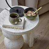 Tally Round Resin Side Table - White
