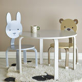 Marle Round Kids Table - White