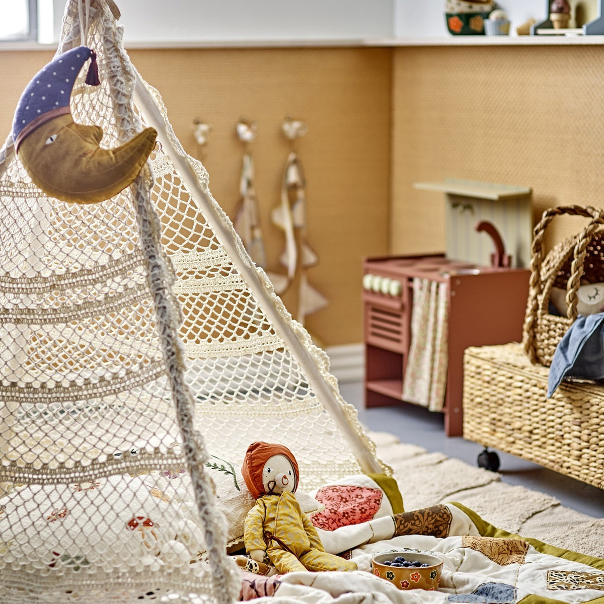 Herle Cotton Play Tent - Natural