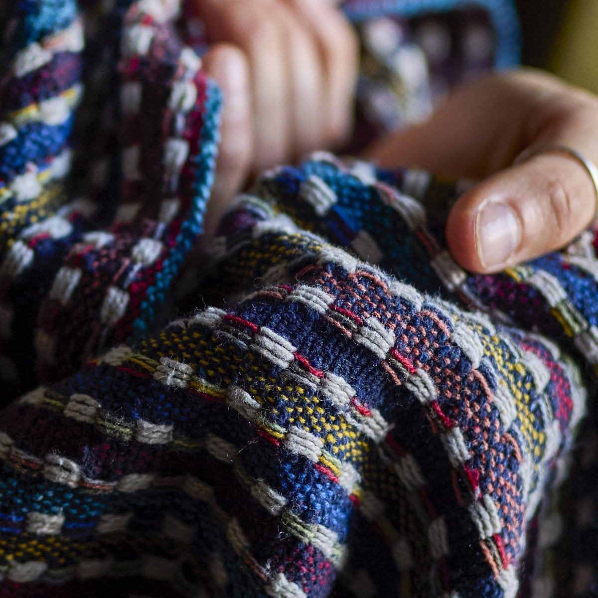 Lazzario Striped Cotton Throw - Multi