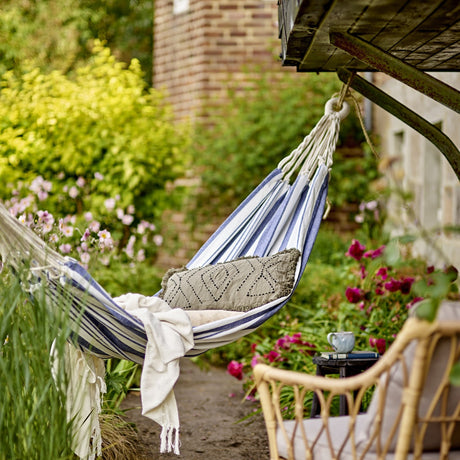 Remo Striped Cotton Hammock - Blue