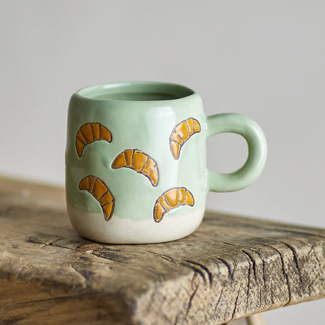 Millie Croissant Stoneware Cup 110ml - Green