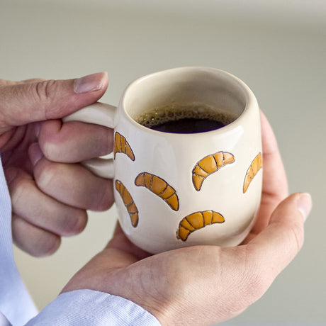 Millie Croissant Stoneware Cup 110ml - Cream