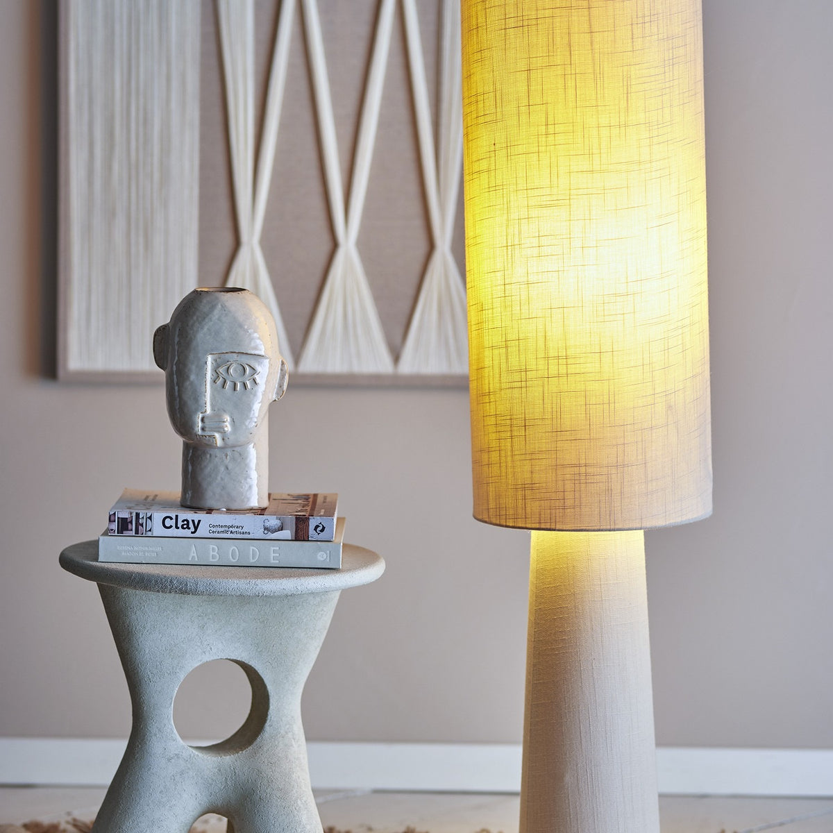 Emmie Linen Floor Lamp - Natural