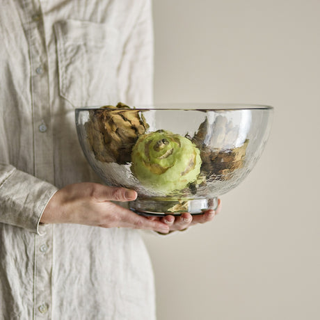 Taro Glass Bowl 28cm - Clear