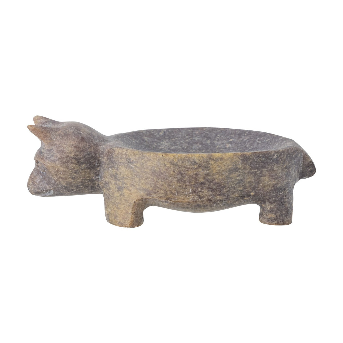 Vigo Soapstone Bowl 12.5x8cm - Brown