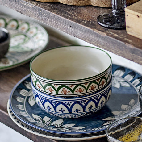 Karlie Stoneware Bowl 15cm - Green