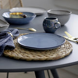 Sandrine Stoneware Dinner Set of 12 - Blue
