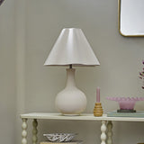 Heide Stoneware Table Lamp - White