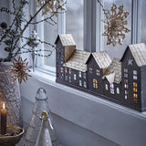 Noeli Iron Christmas Tealight Holder - Grey
