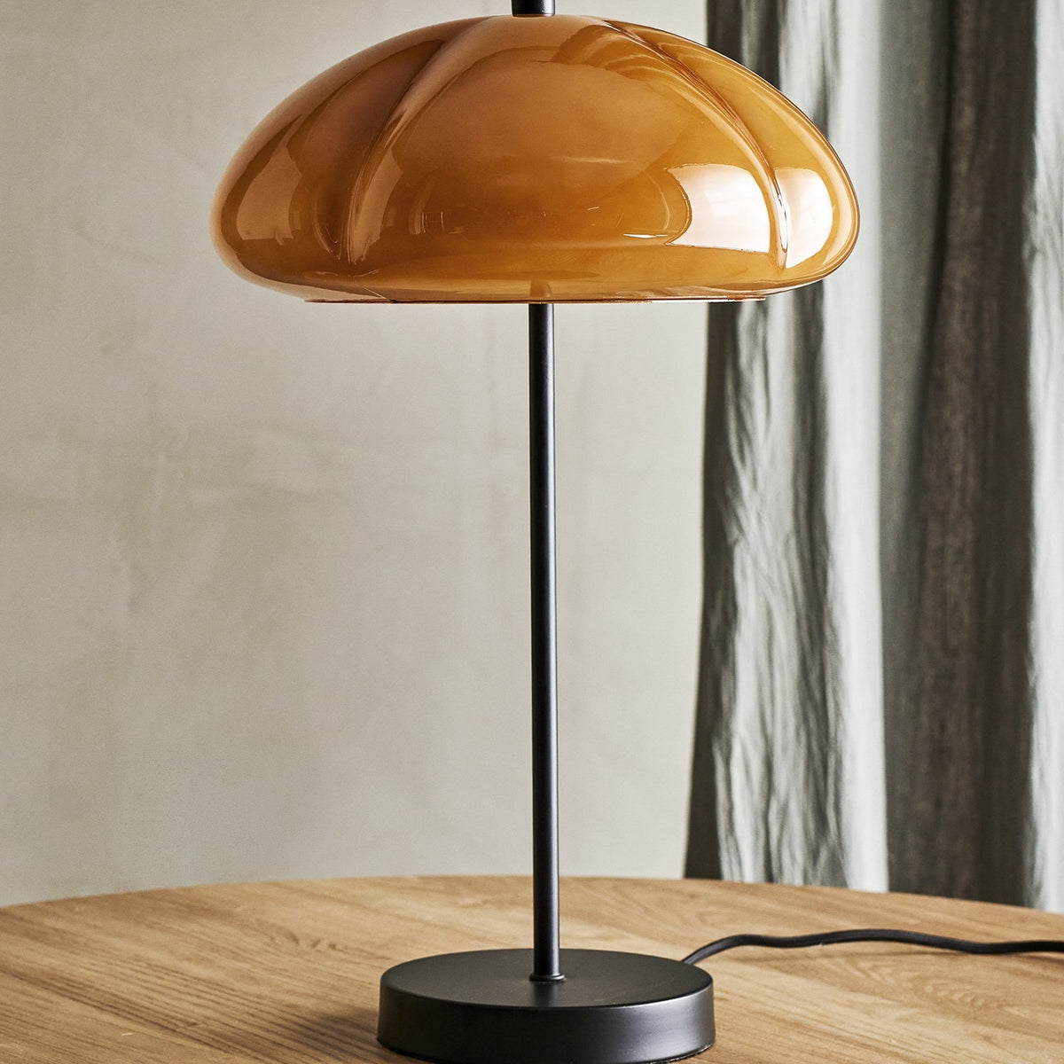 Kinoko Mushroom Iron Table Lamp - Yellow