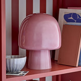 Paddy Mushroom Glass Table Lamp - Pink