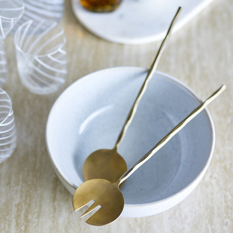 Gaith Salad Servers Set of 2 - Brass