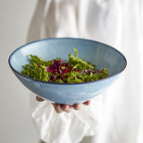 Sandrine Speckled Stoneware Bowl 26.5cm - Blue