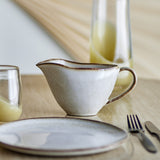 Sandrine Stoneware Gravy Boat - Beige
