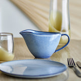 Sandrine Stoneware Gravy Boat - Blue