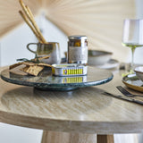Nuni Round Marble Lazy Susan - Green