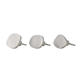 Ferri Aluminium Wall Hooks Set of 3 - Silver