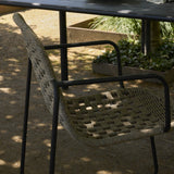 Calana Iron Garden Chair - Brown
