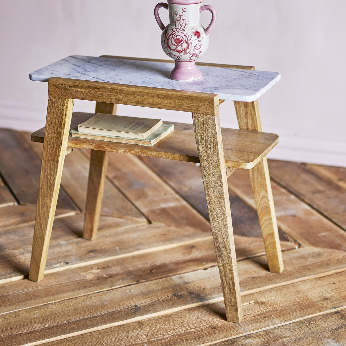 Livi Wooden Side Table - Brown