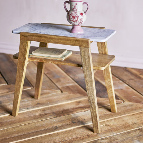 Livi Wooden Side Table - Brown