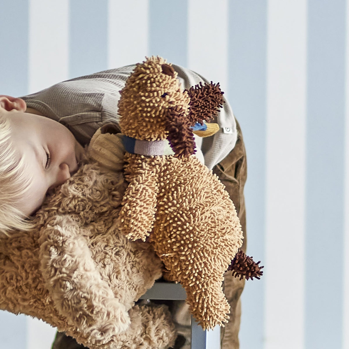 Charlie Striped Soft Toy - Beige
