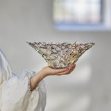 Tinki Glass Bowl 30cm - Brown