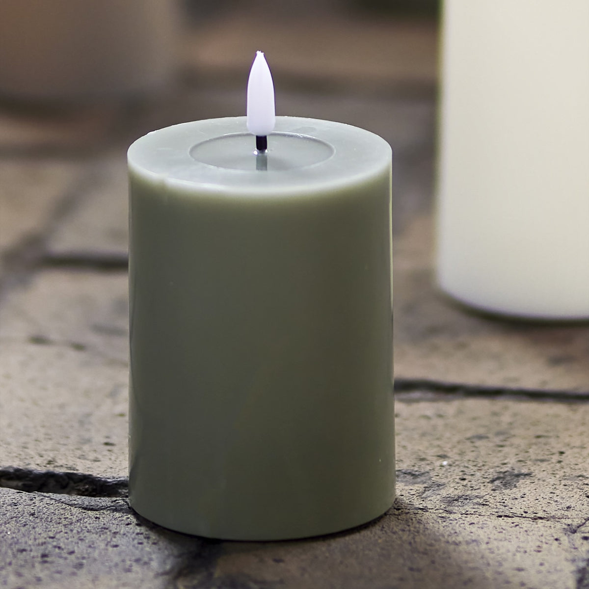 Ponza LED Candle 10cm - Green