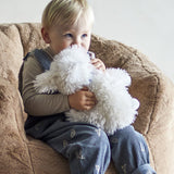 Tito Striped Soft Toy - White