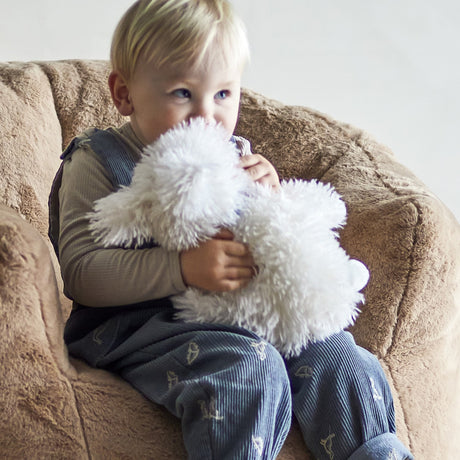Tito Striped Soft Toy - White
