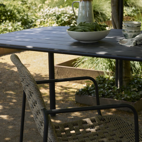 Calana Iron Garden Table - Black