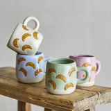 Millie Stoneware Cups 110ml Set of 4 - Multi