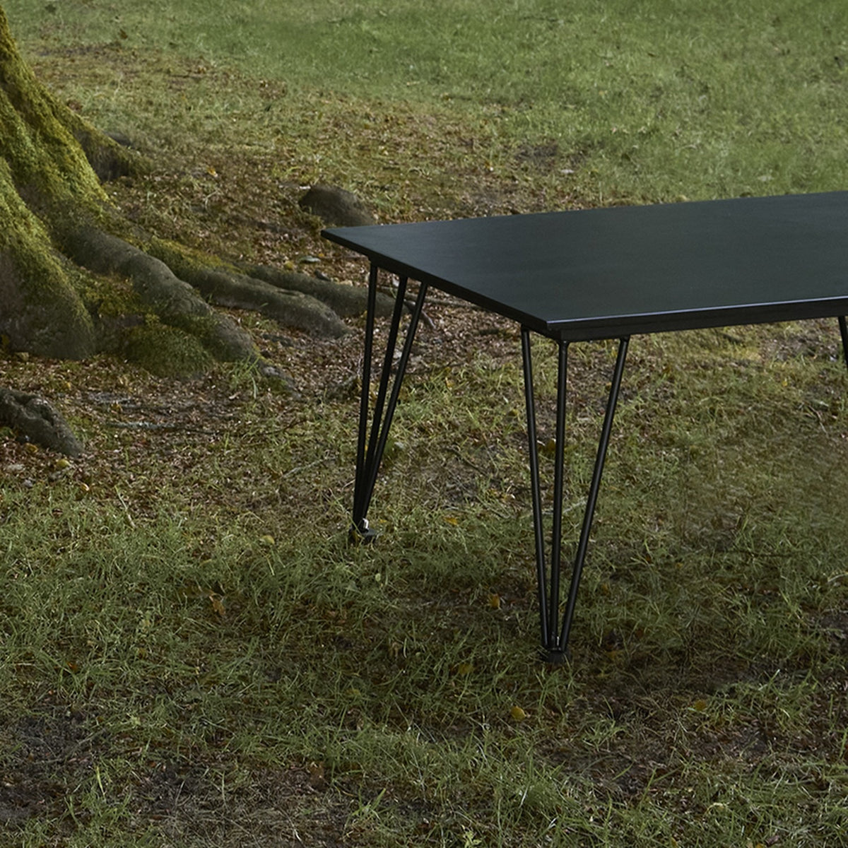 Mundo Cement Garden Table - Black