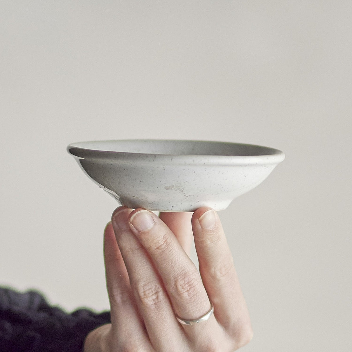 Addison Speckled Stoneware Bowl 11cm - White