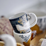 Hezha Stoneware Espresso Cups 55ml Set of 2 - Multi