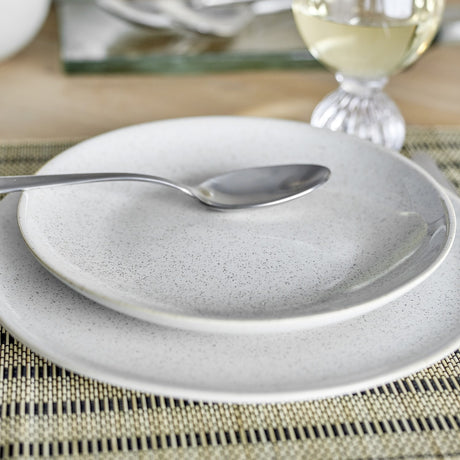 Addison Speckled Stoneware Side Plate 22cm - White