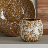 Paula Mottled Stoneware Cup 275ml - Brown