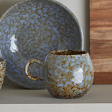 Paula Mottled Stoneware Cup 275ml - Blue