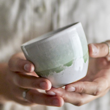 Paula Stoneware Cup 195ml - Green